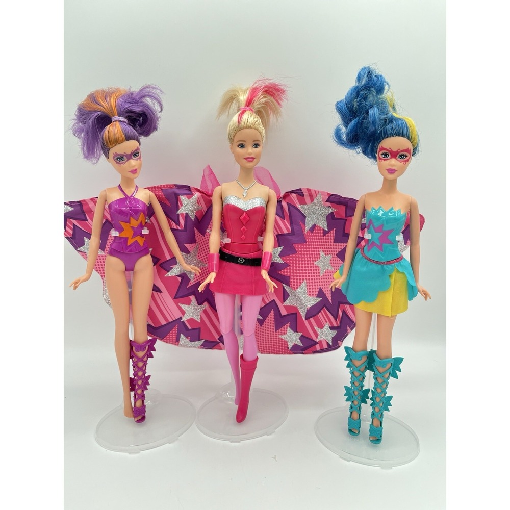 Barbie Princess Power doll lot of 3 Kara Super Sparkle Butterfly Maddy Abby 2015